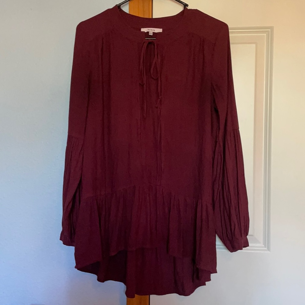 RO&DE, Maroon flowy Blouse, Size small